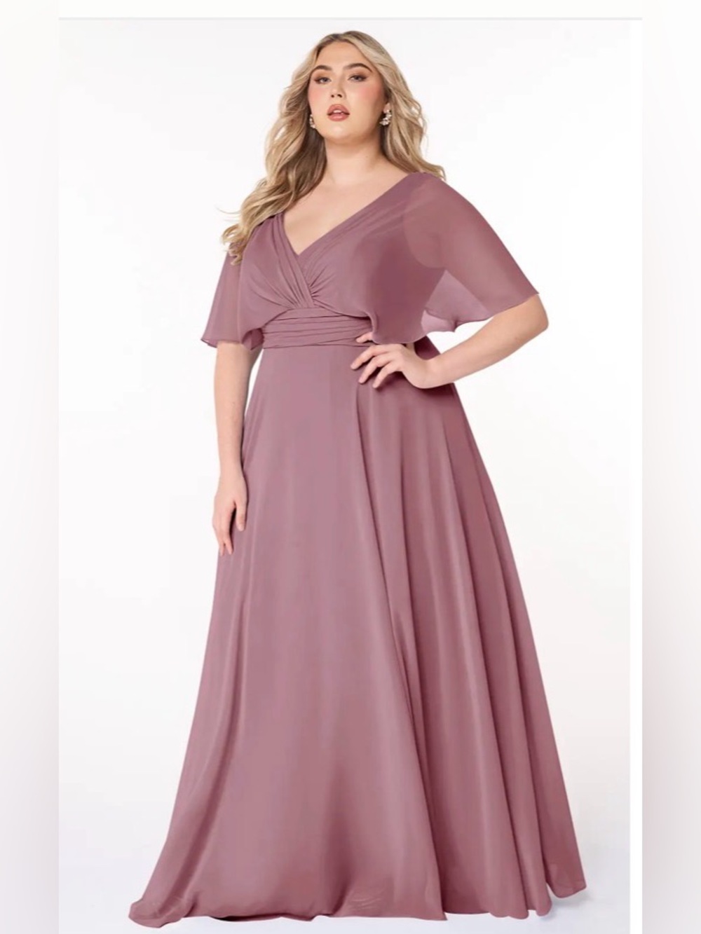 Azazie Pamela Dress in Vintage Mauve